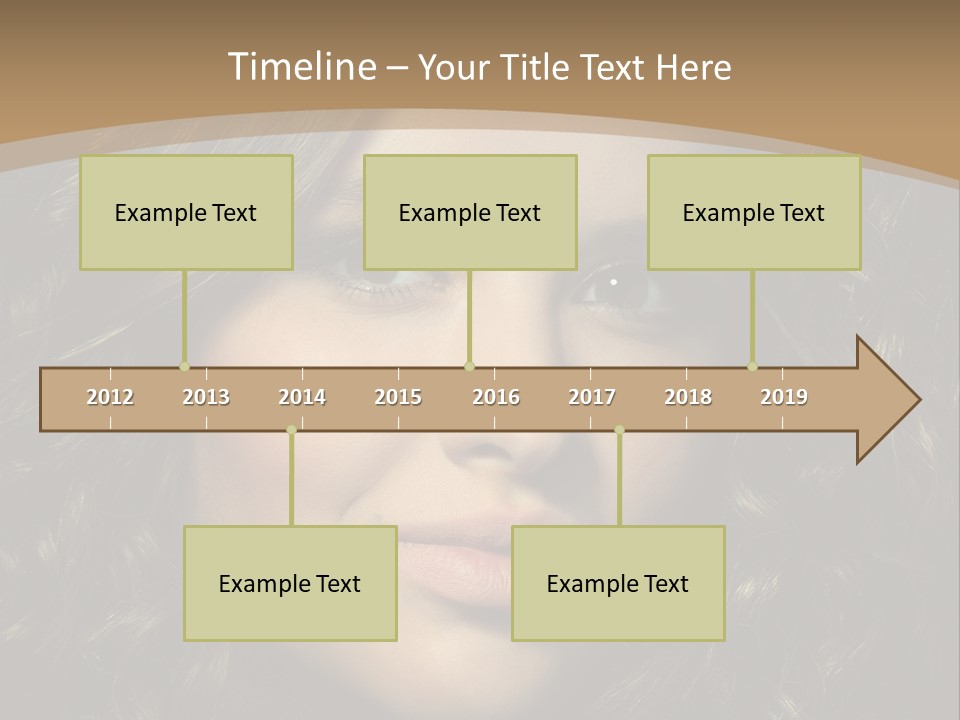 White European Model PowerPoint Template
