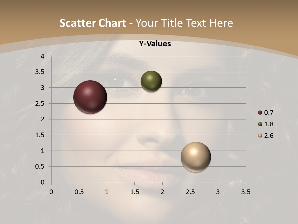 White European Model PowerPoint Template