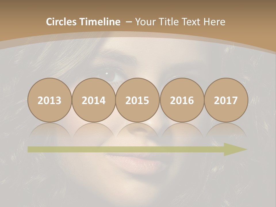 White European Model PowerPoint Template