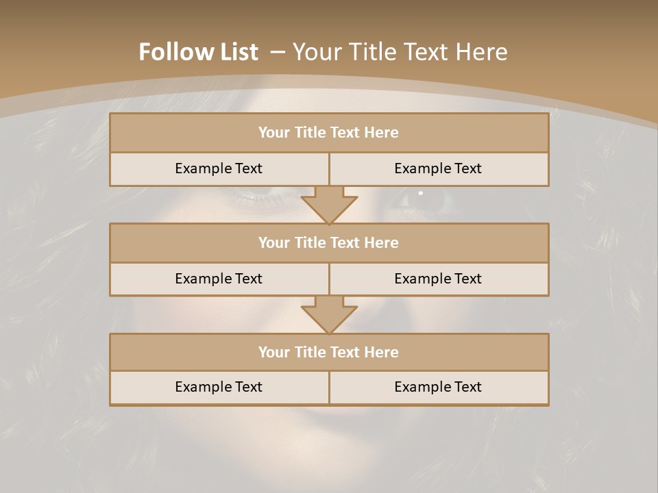White European Model PowerPoint Template