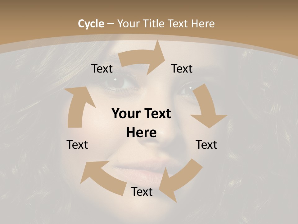 White European Model PowerPoint Template