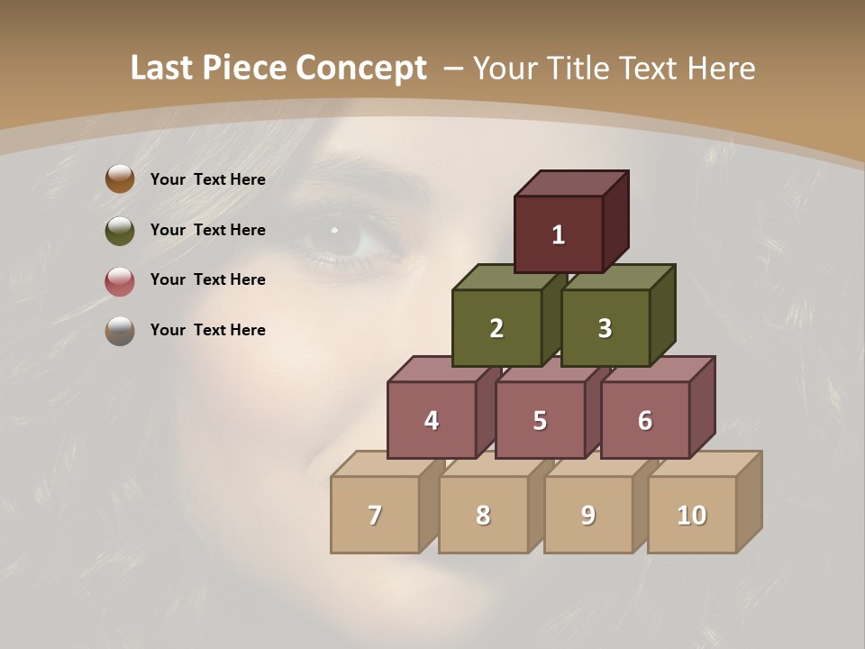 White European Model PowerPoint Template