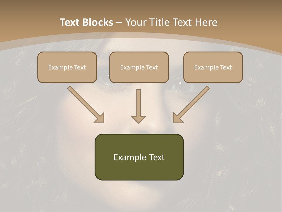 White European Model PowerPoint Template