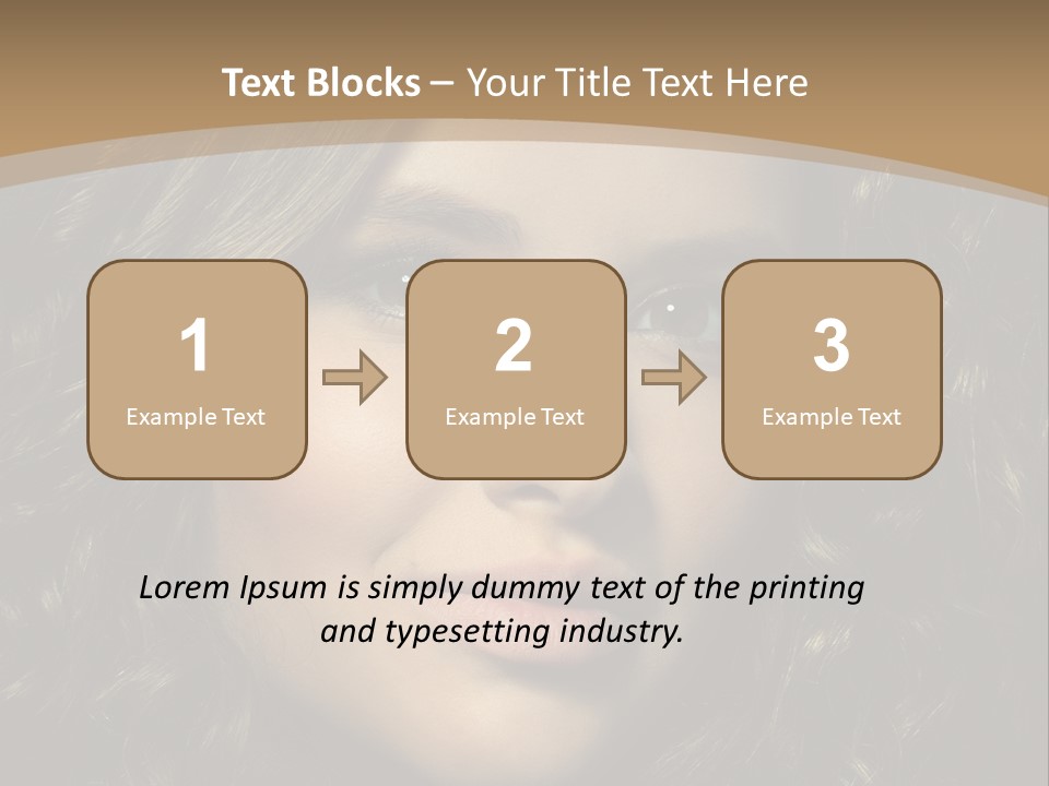 White European Model PowerPoint Template