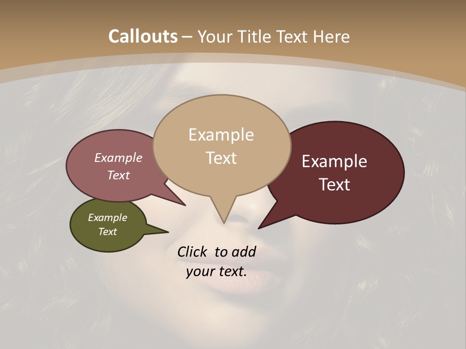 White European Model PowerPoint Template