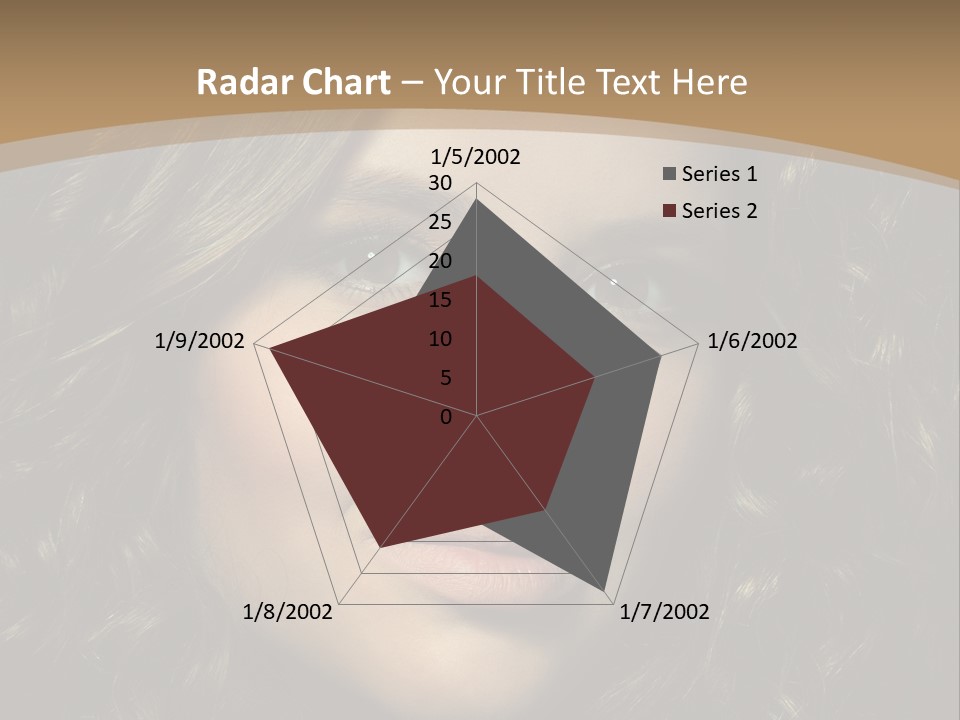 White European Model PowerPoint Template