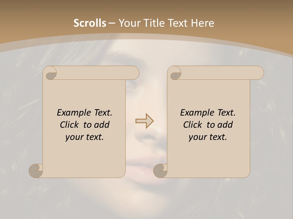White European Model PowerPoint Template