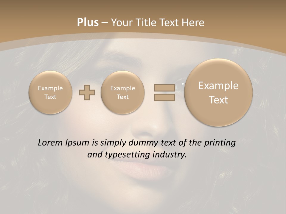 White European Model PowerPoint Template