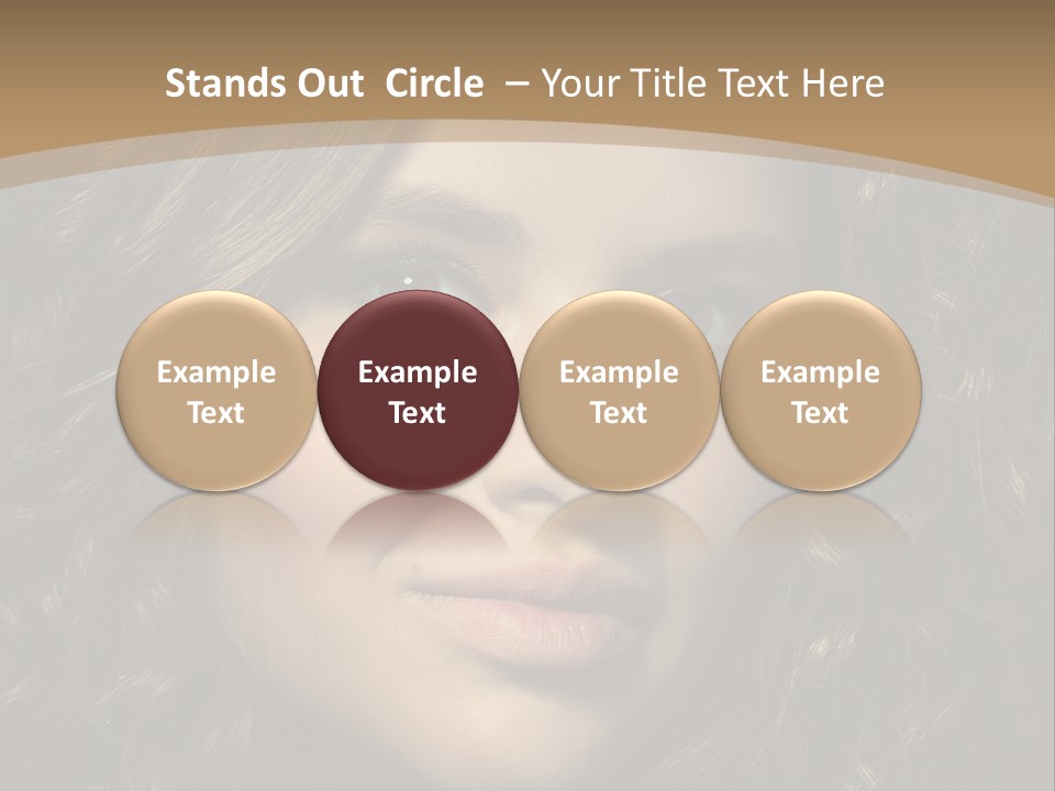 White European Model PowerPoint Template