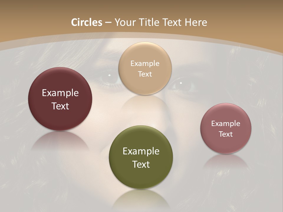 White European Model PowerPoint Template