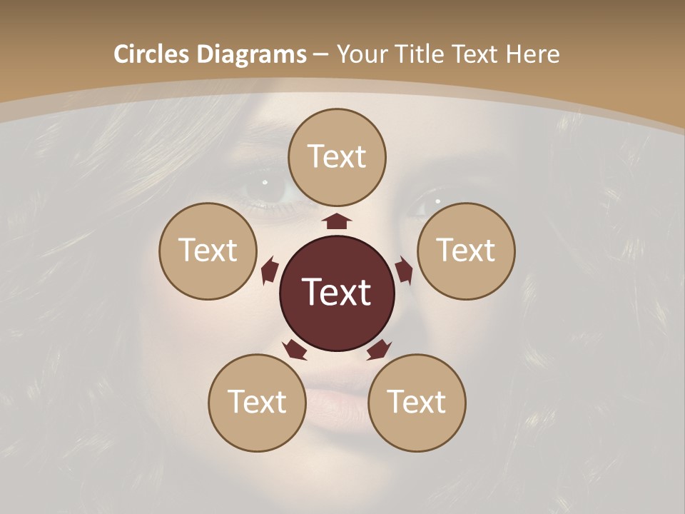 White European Model PowerPoint Template