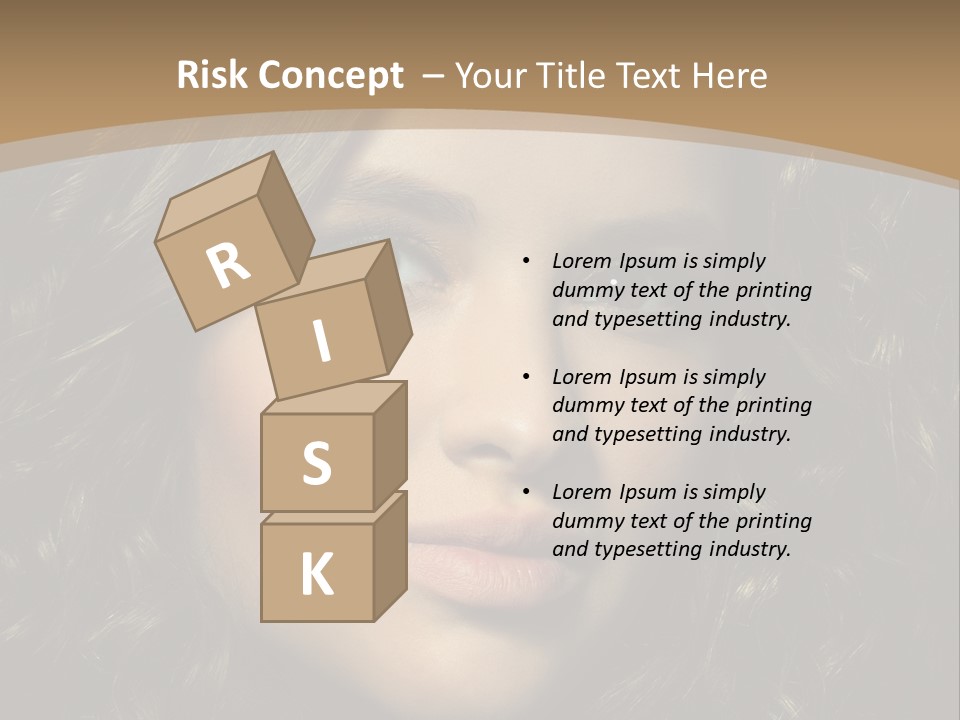 White European Model PowerPoint Template