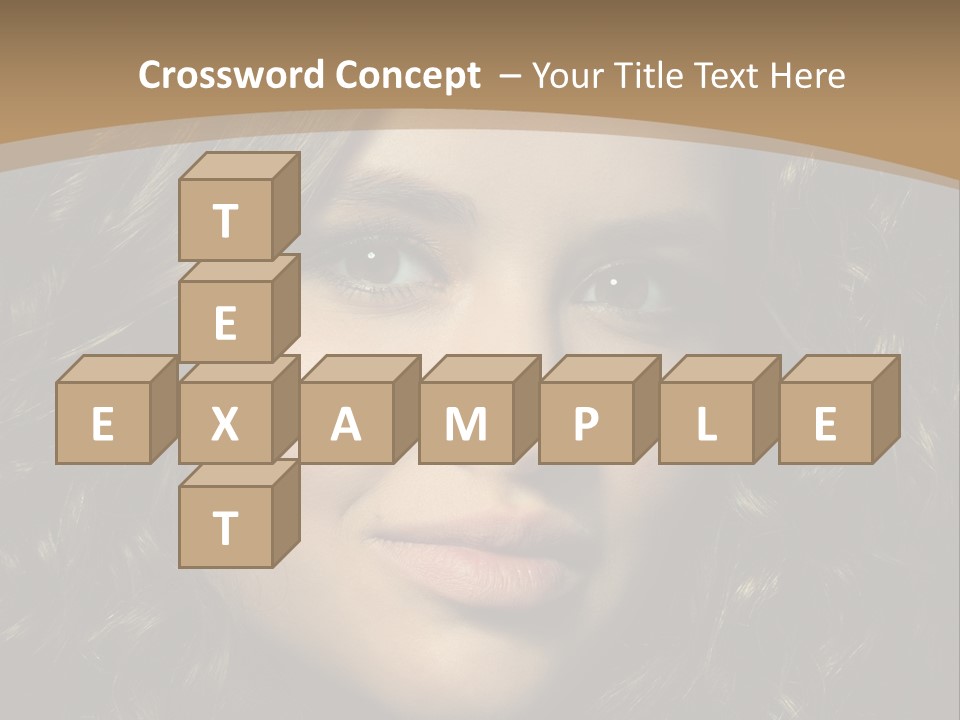 White European Model PowerPoint Template