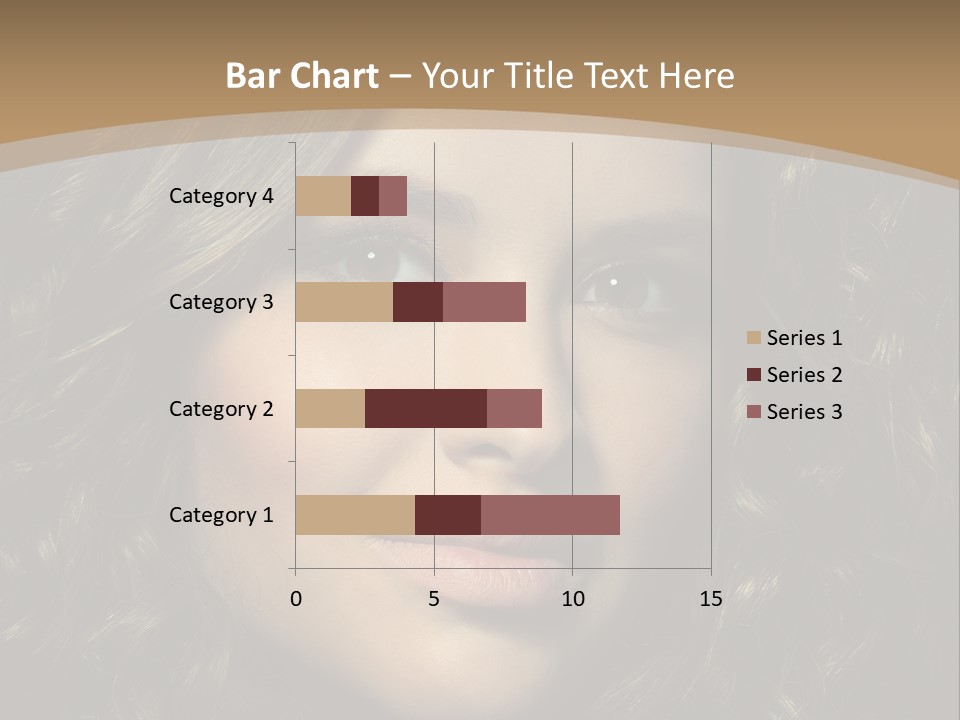 White European Model PowerPoint Template