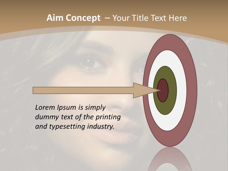 White European Model PowerPoint Template