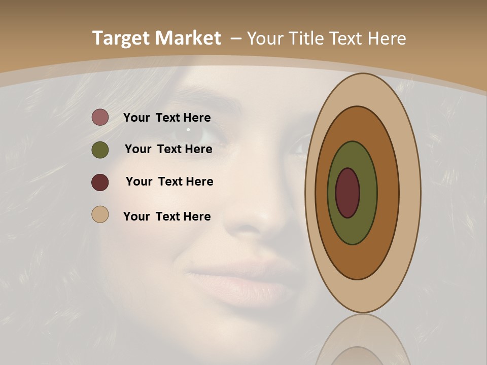 White European Model PowerPoint Template