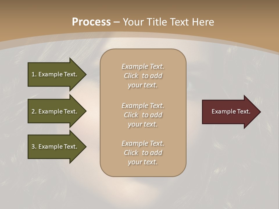 White European Model PowerPoint Template