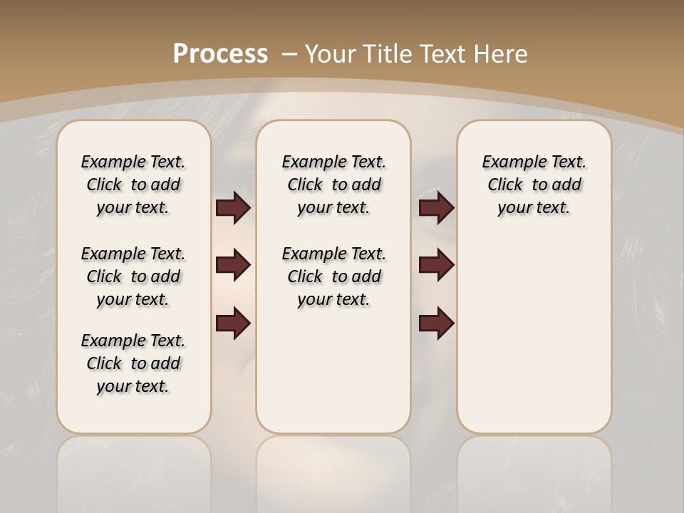 White European Model PowerPoint Template
