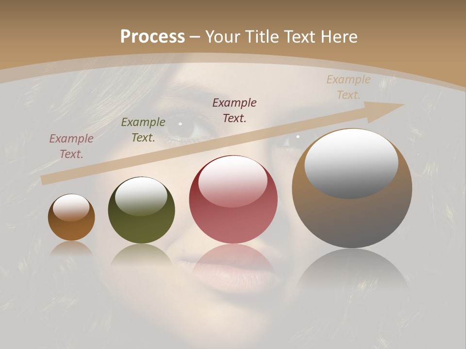 White European Model PowerPoint Template