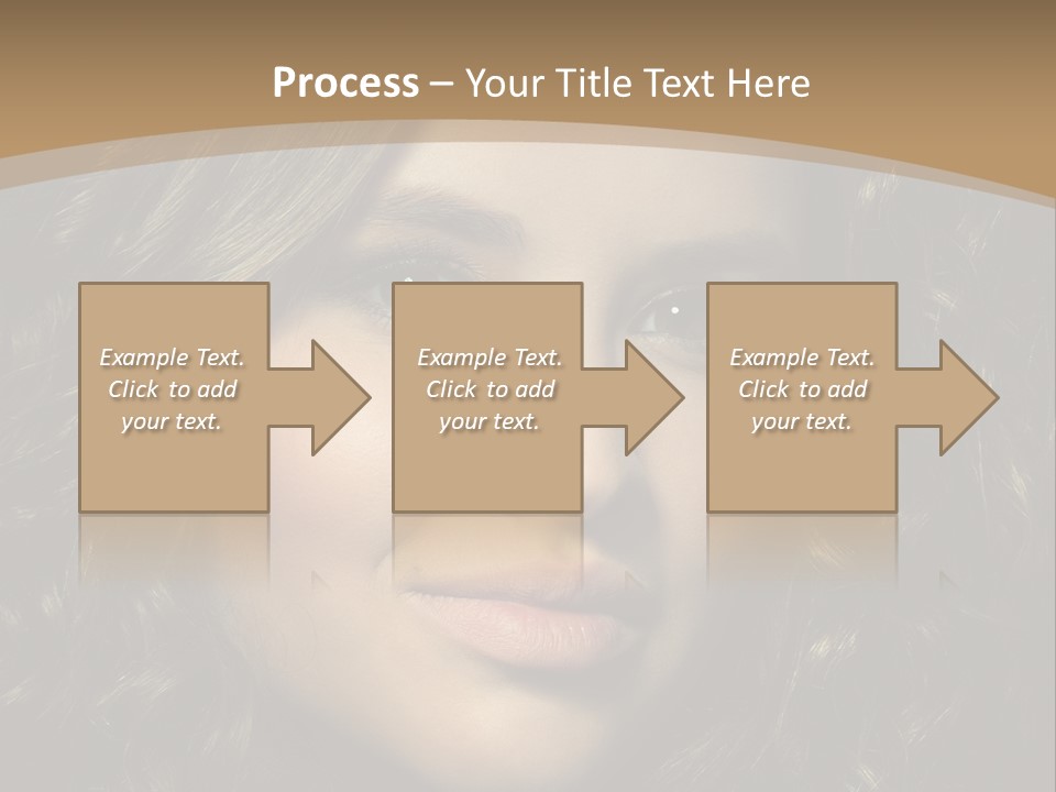 White European Model PowerPoint Template