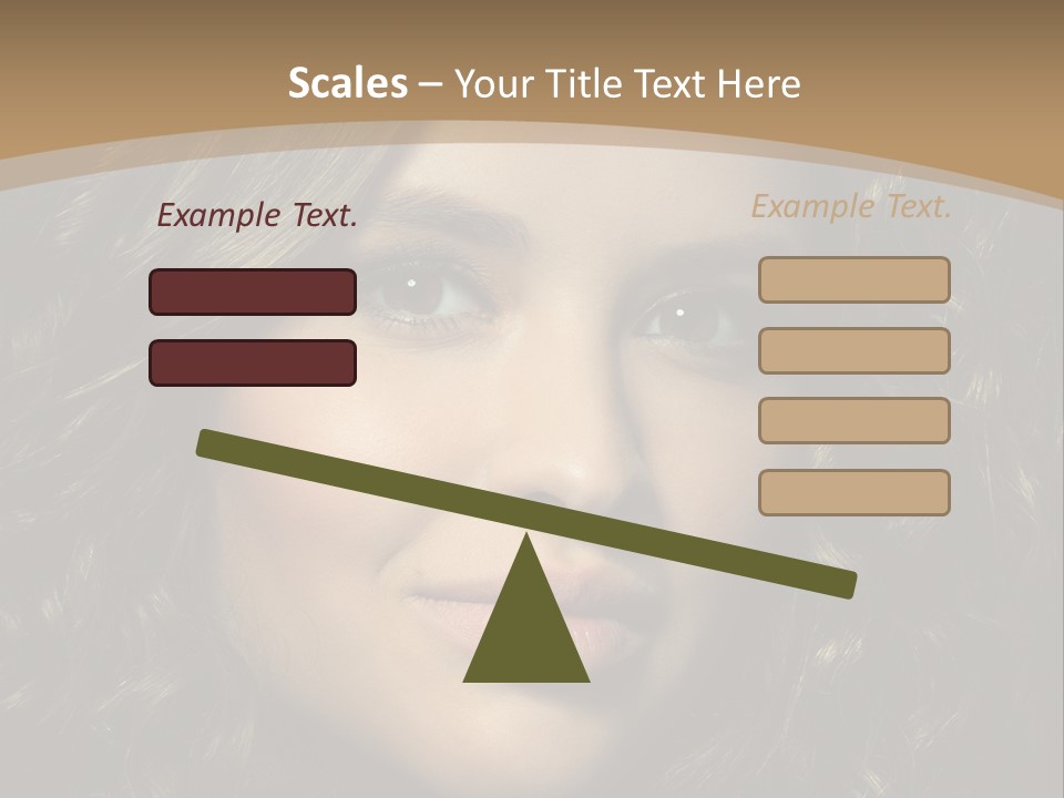 White European Model PowerPoint Template