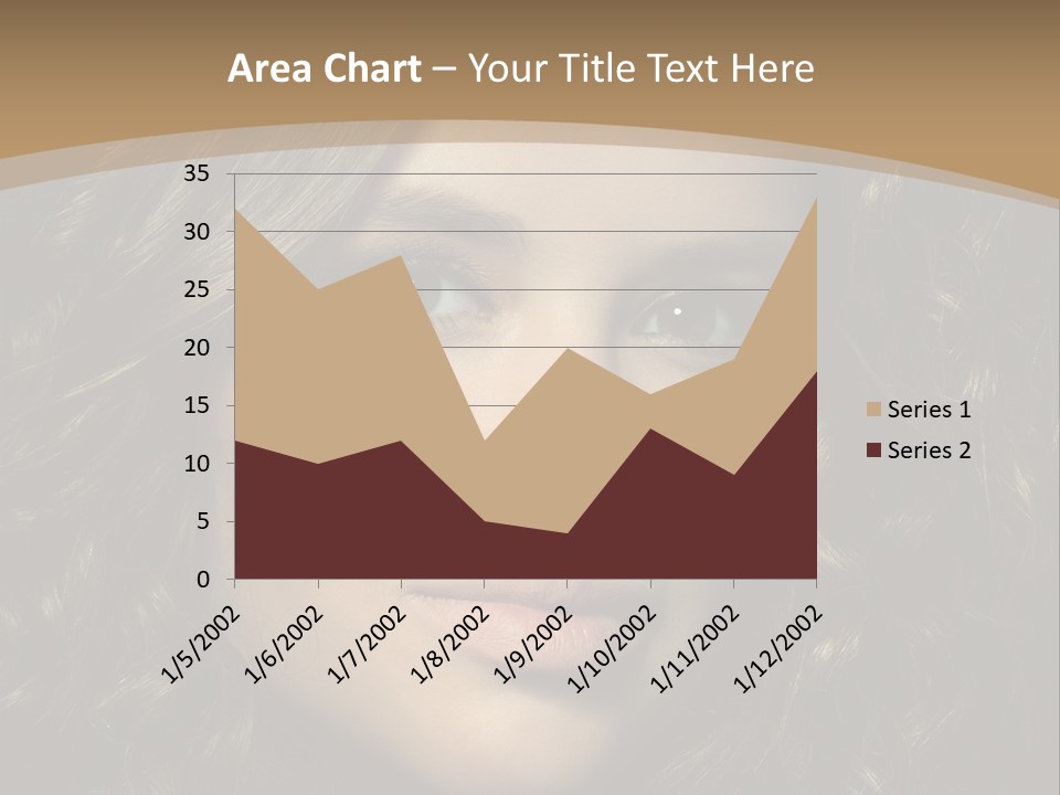 White European Model PowerPoint Template