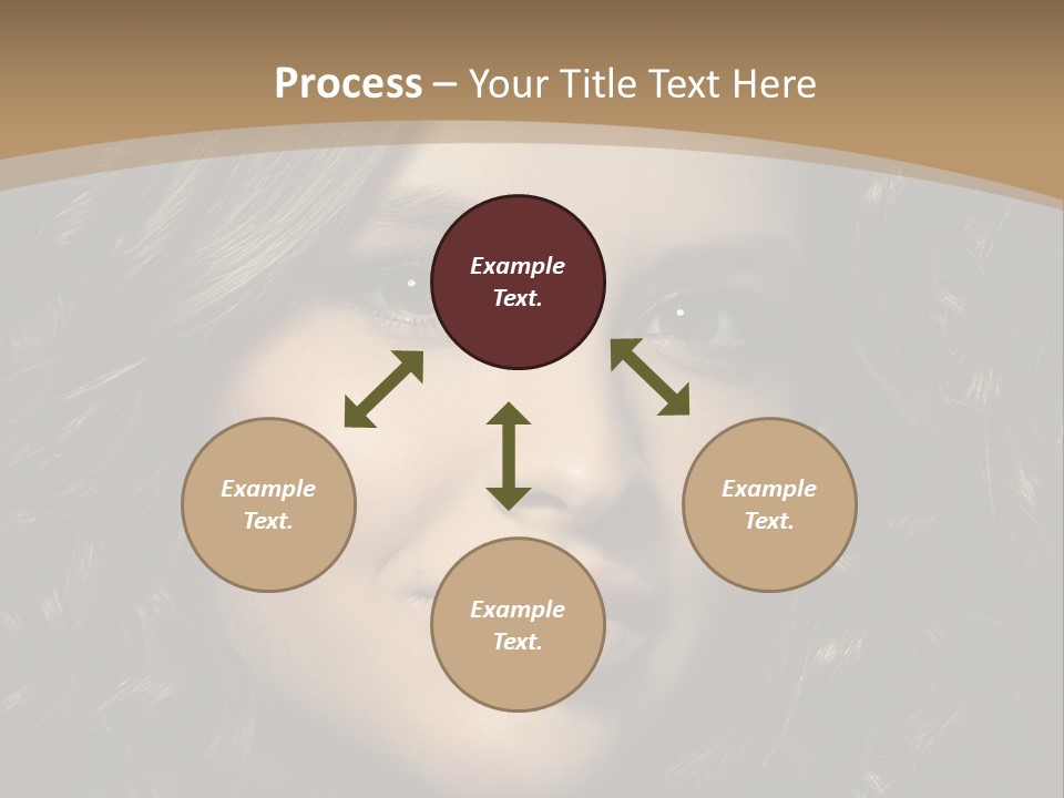 White European Model PowerPoint Template
