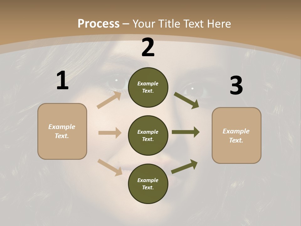 White European Model PowerPoint Template
