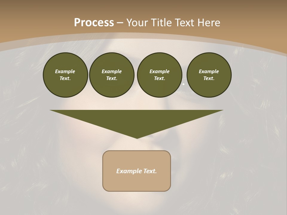 White European Model PowerPoint Template