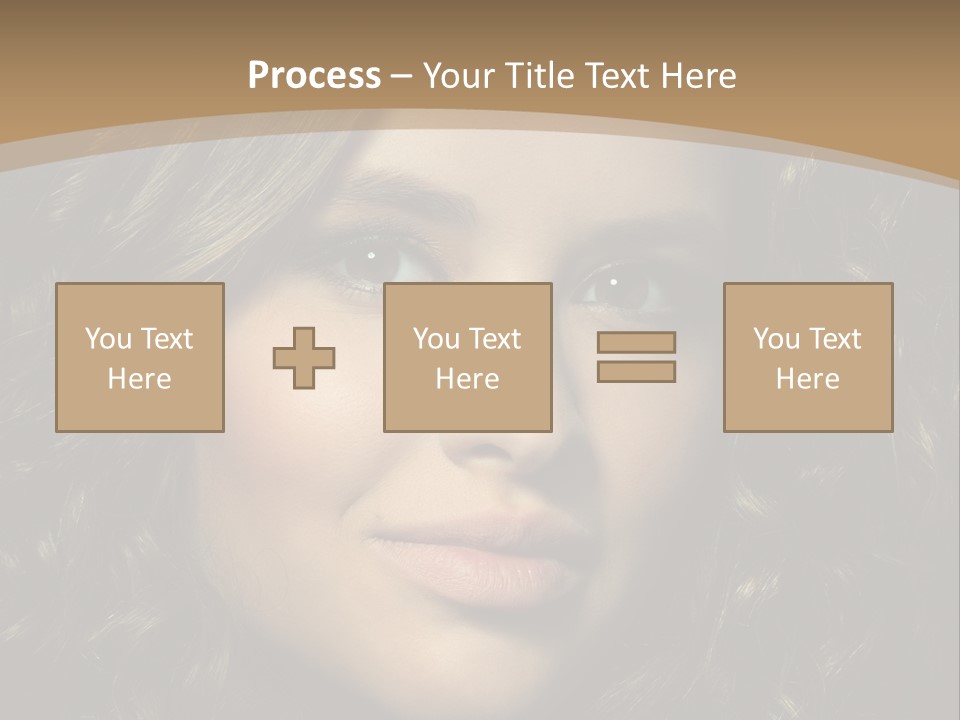 White European Model PowerPoint Template