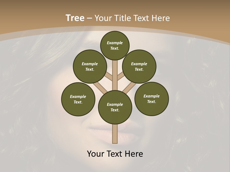 White European Model PowerPoint Template