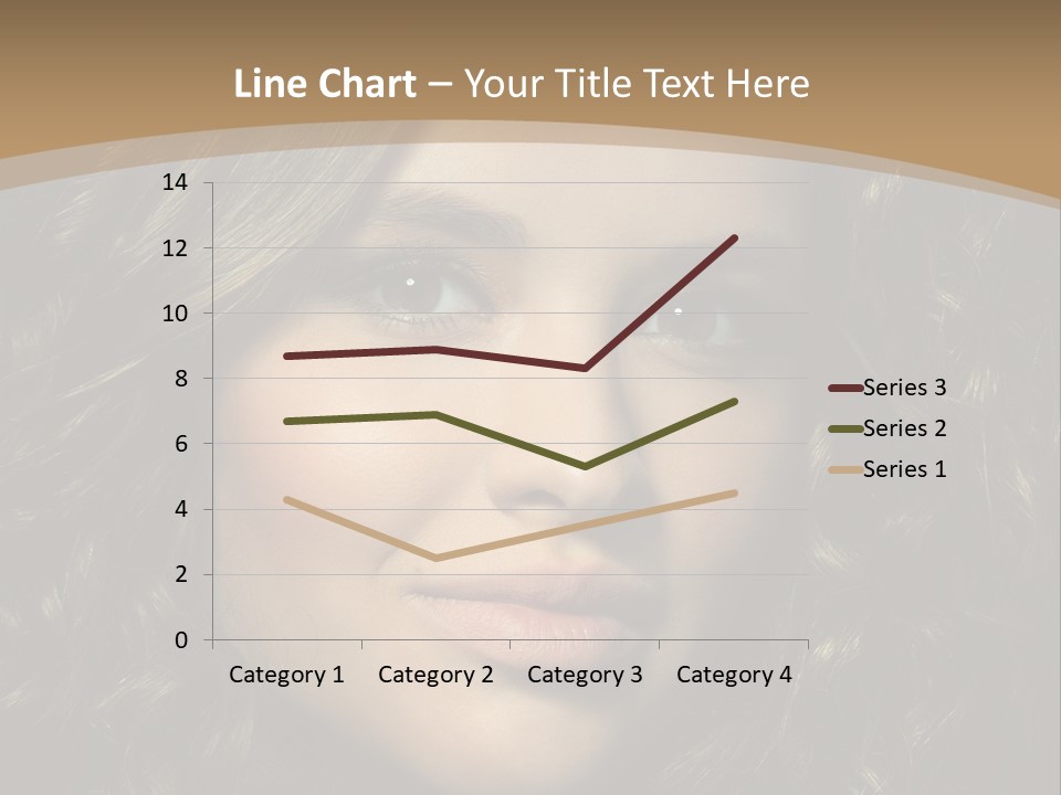 White European Model PowerPoint Template