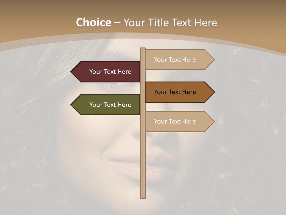 White European Model PowerPoint Template