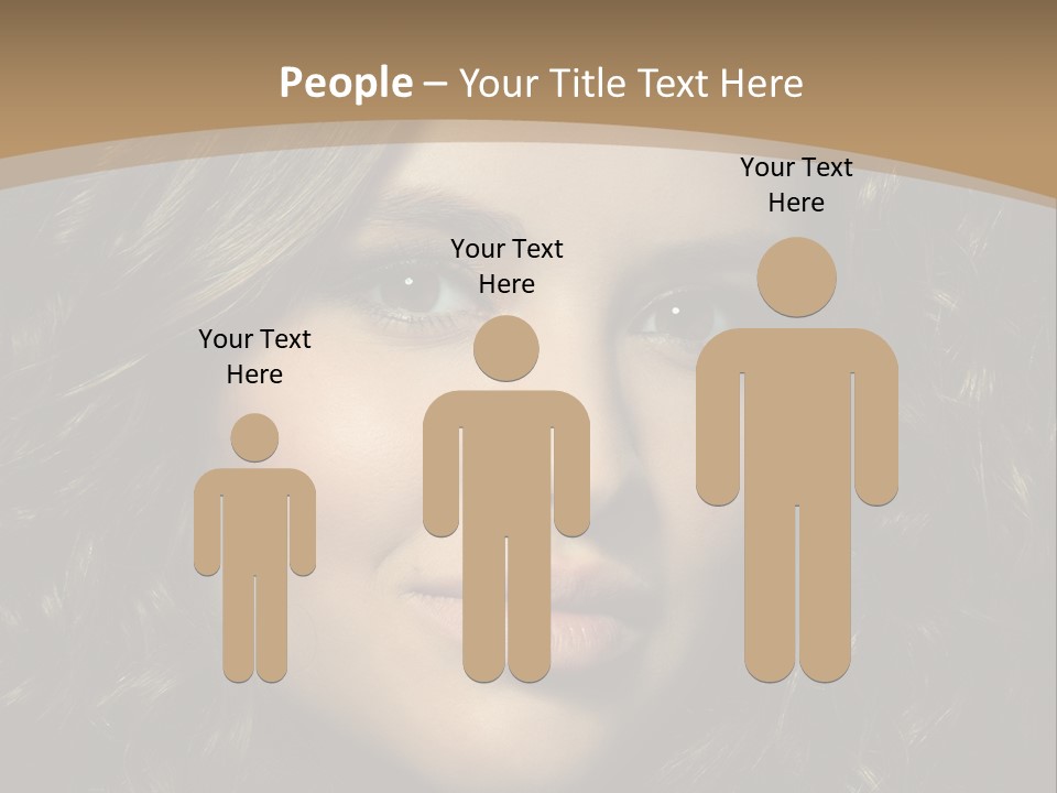 White European Model PowerPoint Template