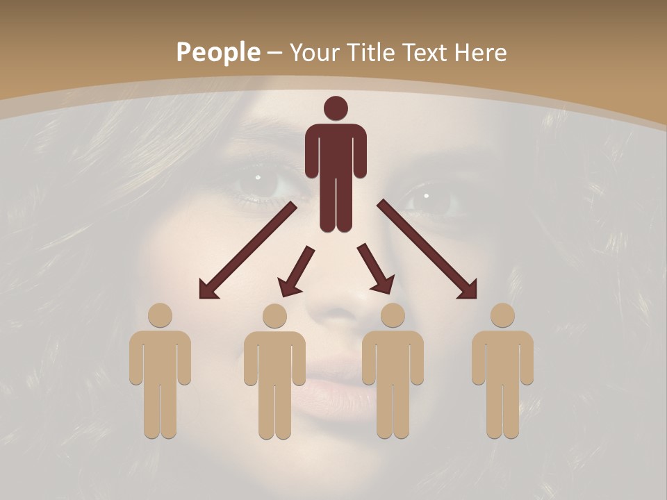 White European Model PowerPoint Template