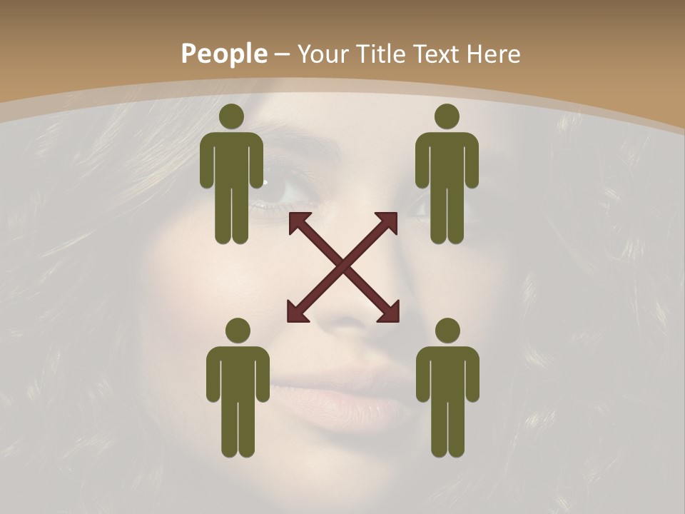 White European Model PowerPoint Template