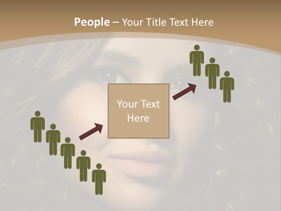 White European Model PowerPoint Template