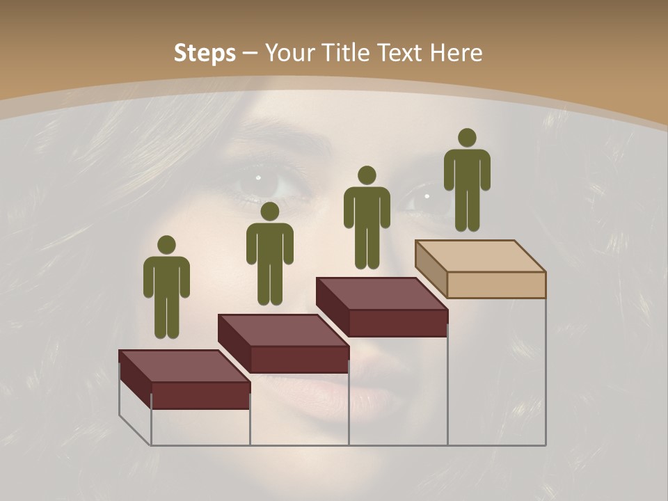 White European Model PowerPoint Template