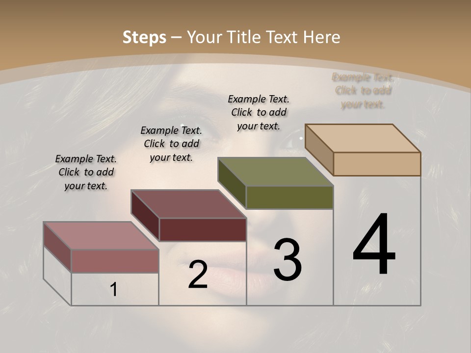 White European Model PowerPoint Template