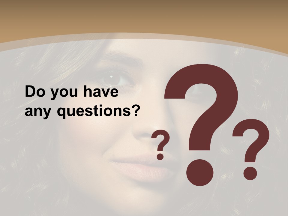 White European Model PowerPoint Template