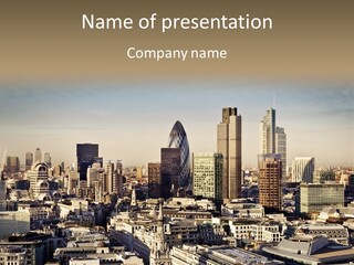 Glass City Finance PowerPoint Template