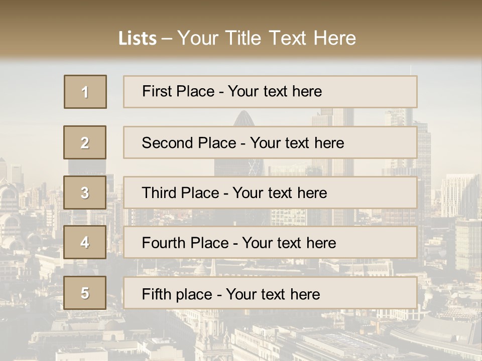 Glass City Finance PowerPoint Template