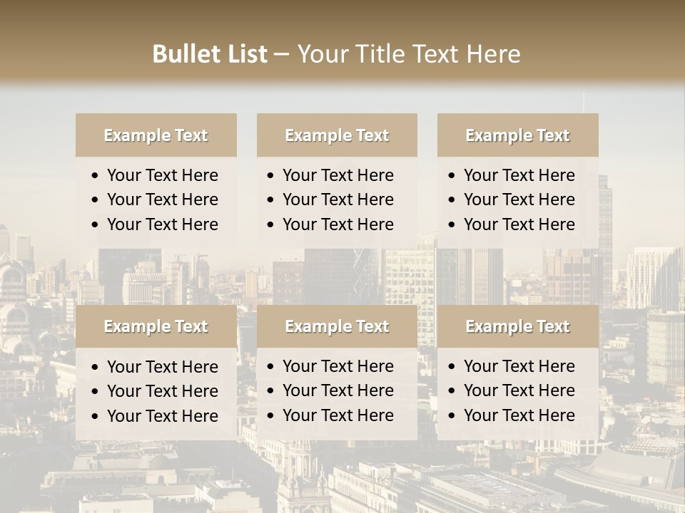 Glass City Finance PowerPoint Template