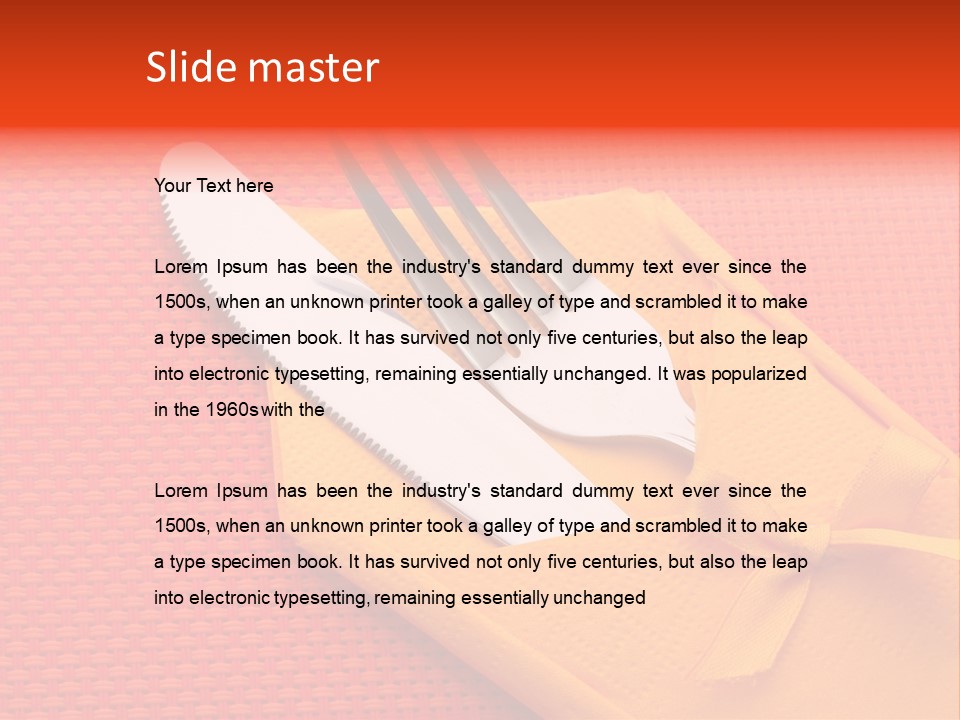 Lunch Cloth Modern PowerPoint Template