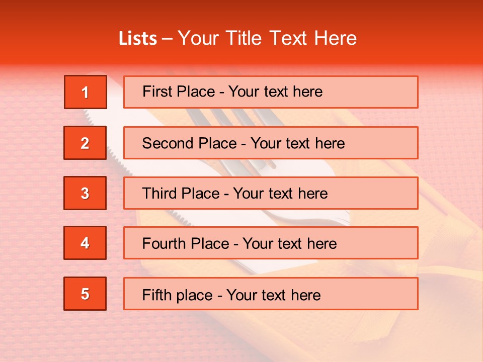 Lunch Cloth Modern PowerPoint Template