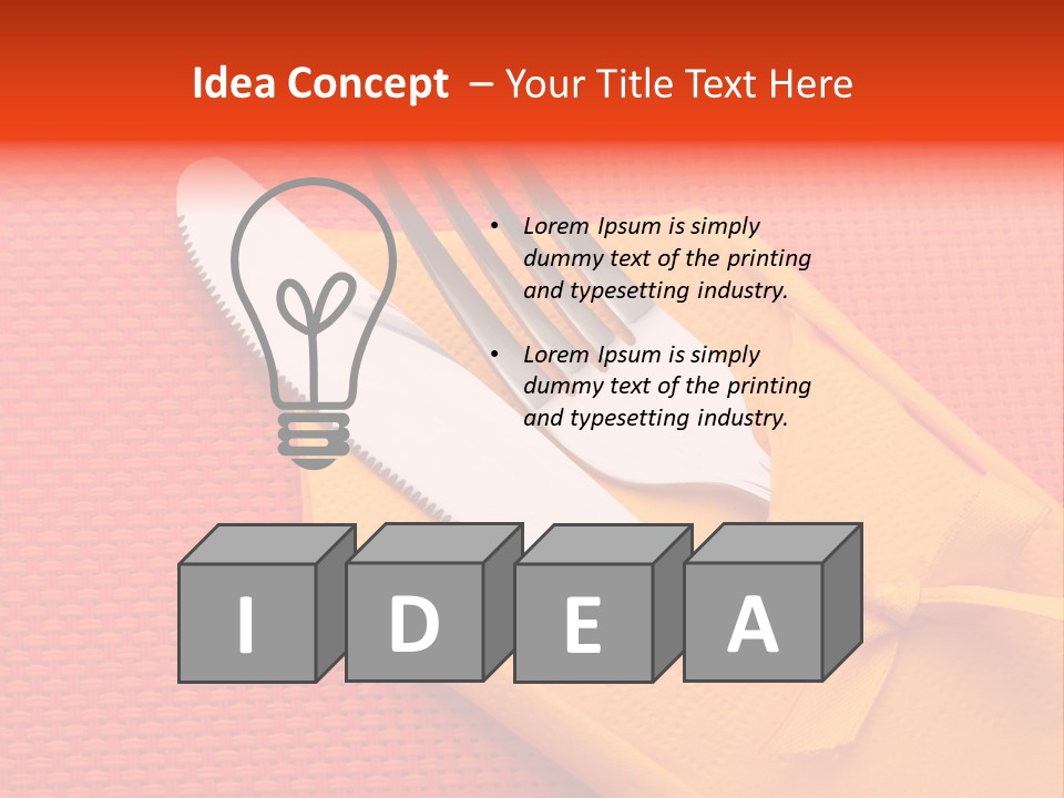 Lunch Cloth Modern PowerPoint Template