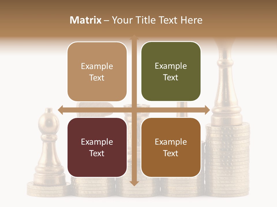 Golden Isolated Marketing PowerPoint Template