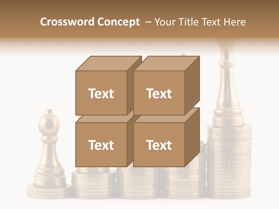 Golden Isolated Marketing PowerPoint Template
