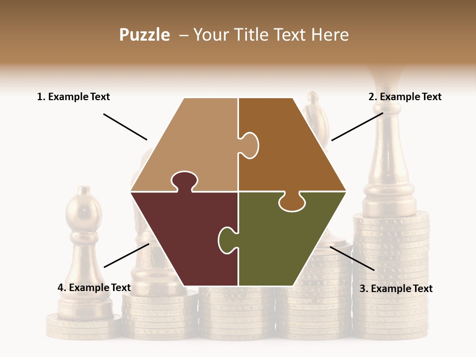 Golden Isolated Marketing PowerPoint Template