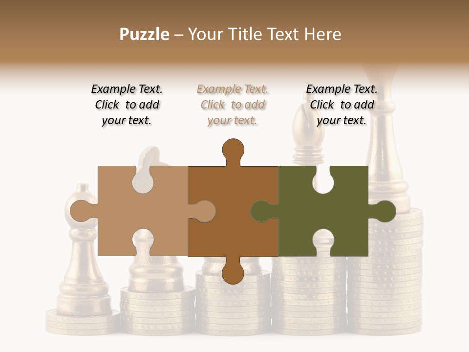 Golden Isolated Marketing PowerPoint Template